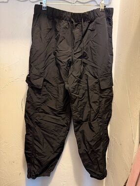 Zara Black Cargo Joggers